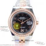N9 Factory 904L Rolex Datejust II 41mm Jubilee Watch - Black Dial ETA 2836 Automatic 